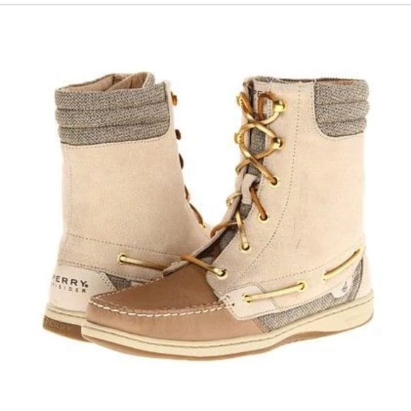 Sperry Shoes - Sperry Top-Sider womens beige boots. Size 7.5. Nearly new, worn twice.